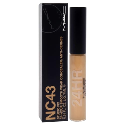 Studio Fix 24-Hour Smooth Wear Concealer - NC43 by MAC for Women - 0.24 oz Concealer