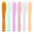 6Pcs Large Makeup Scoops Spatulas Plastic Cosmetic Spatula Face Mask Spoon Stick Applicator Beauty Spa Facial Skin Care Tools for DIY Cream Lotions Moisturizers Mixing and Sampling