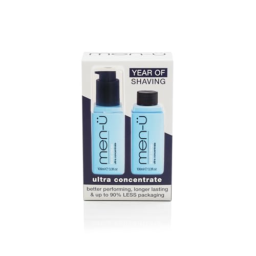 men-? SHAVE CREAM REFILL KITw/UP TO 165 SHAVES, mens shaving cream with Long Lasting/Ultra-Concentrate Formula with Tea Tree oil/Lubricants & Moisturisers, shaving cream mens 100ml x 2¡¦
