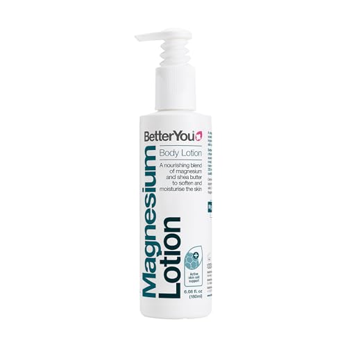 BetterYou Magnesium Body Lotion - Body Cream with Magnesium And Shea Butter - Softens Skin, Relaxes Muscles - Nourishing And Lightweight - 6.08 oz