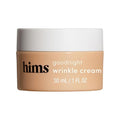 hims goodnight wrinkle cream for men - fine lines, puffiness, dark eye circles - caffeine, hyaluronic acid, night cream, almond scent - vegan, cruelty-free, no parabens - (1oz)