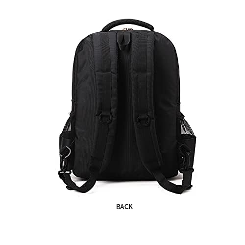 MAXPAND Large Backpack Bag Organizer for Barbers Clippers and Supplies Portable Hairstylist Clipper Backpack Travel Barber Shop Tools Bag 3 in 1 (BLACK), 19 INCHES