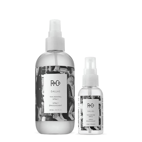 R+Co Dallas Hair Thickening Spray | Volumizing & Texturizing Spray for All Lengths | Adds Volume, Body & Shine | Perfect for Blowouts, Curling Irons & Roller Sets