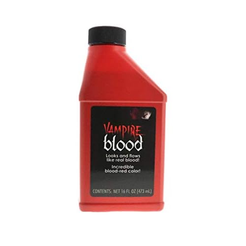 Fake Blood and Liquid Latex 16 Oz - Combo Kit - for Adults and Kids, Vampire Blood, Ideal for Artwork, Theater and Cosplays, 2 Full Pints