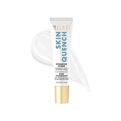 Milani Face Primer for Makeup -Skin Quench Hydrating & Blurring Primer with Hyaluronic Acid & Coconut Water, 1.0 Fl. Oz
