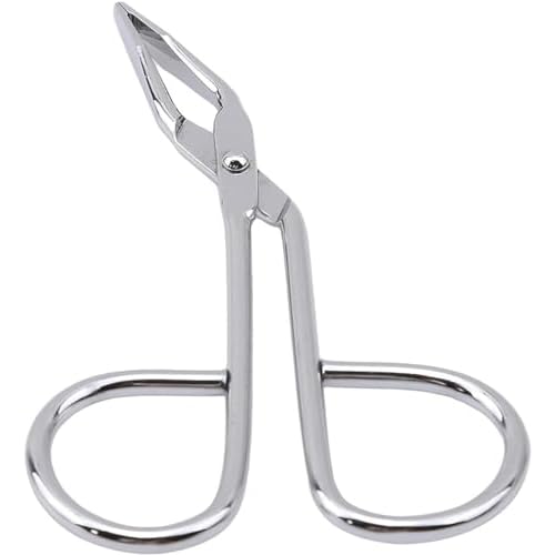 Silver Stainless Steel Eyebrow Scissors Tweezers,Elbow Pliers Clip Scissors,Flat Tip Tweezers Hair Plucker Hair Removal, Shave and Hair Removal for Women and Men Facial Hair
