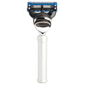 M?HLE TRAVEL Silver Anodised Aluminum 5-Blade Razor Travel Razor