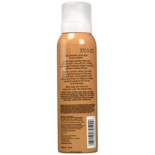 Sally Hansen Airbrush Legs, Spray-On, Medium Glow | Leg Makeup | 4.4 Oz | Pack of 2