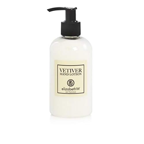 Elizabeth W Vetiver Hand Lotion and Hand Wash Featuring a Gute Cosmetic Carrying Bag (3 Piece Bundle) 8 Ounces Each