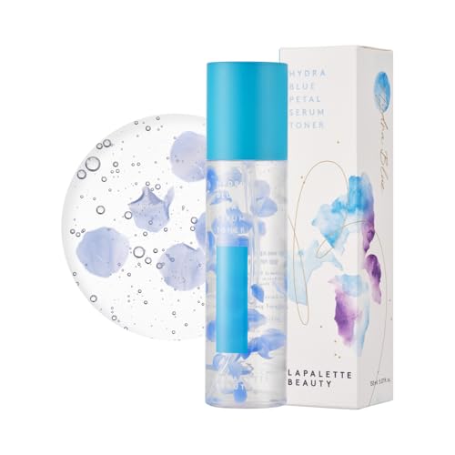 LAPALETTE Hydra Blue Petal Serum Toner | Hydrogel Capsule Petal | Triple Hyaluronic Acid | Antioxidant-Rich Iris Extract | Dry and Dull Skin | Hydration & Moisturization | Korean Skincare 3.38 fl.oz.