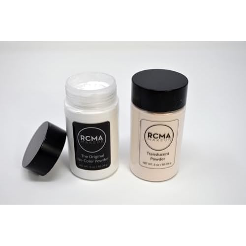 RCMA Makeup Translucent Loose Powder ? Lightweight Setting Powder for Flawless Finish, Shine Control, Natural Matte Look, No Flashback, Oil Control, No Caking or Creasing, Vegan and Cruelty-Free, 3oz