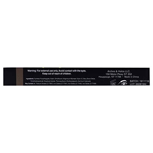 Arches & Halos Duo Luxury Brow Powder - Two-for-One Versatile Compact Powder - Get Full, Defined Brows - Vegan and Cruelty Free Makeup - Charcoal - 0.88 oz