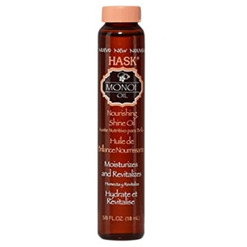 Hask Monoi Nourishing Shine Oil, .63 oz (Pack of 2)