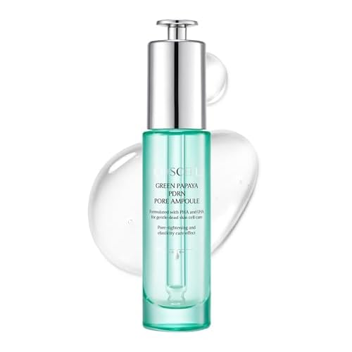 Green Papaya PDRN Pore Ampoule, Lightweight Pore Serum With Green Papaya Extract & PDRN, Hydrating Skin Texture Care, 30ml / 1.01 Fl Oz