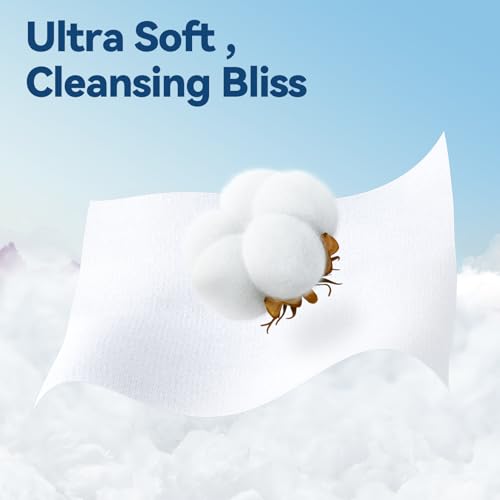 Winner Soft Face Towels, 100% USDA Biobased Facial Towels, Unscented Cotton Tissues for Sensitive Skin, OEKO-TEX Certified Face Towelettes Disposable, Makeup Remover Dry Wipes, 600 Count, Pack of 6