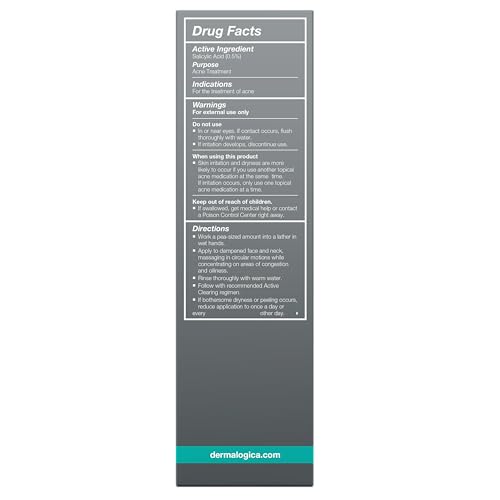 Dermalogica Clearing Skin Wash - Anti-Aging Acne Face Wash - Natural Breakout Clearing Foam with Salicylic Acid and Tea Tree Oil
