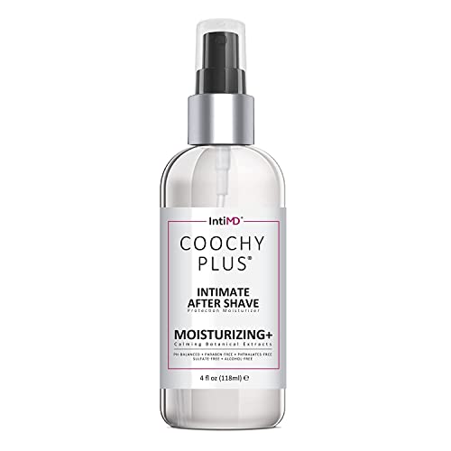 IntiMD COOCHY Intimate After Shave Protection Moisturizer Plus By : Delicate Soothing Mist For The Pubic Area & Armpits ? Antioxidant Formula For Razor Burns, Itchiness & Ingrown Hairs