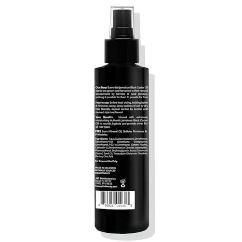 Sunny Isle Heat Protectant Thermal Spray, Jamaican Black Castor Oil