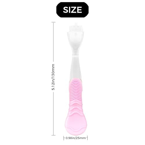 2pcs replacement shaver handle, women's anti slip ergonomic handle, bikini beauty hair removal shaving compatible with shaver (blue and pink)