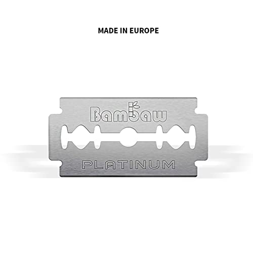 Bambaw ? Double Edge Safety Razor Blades, Swedish Stainless Steel Razor Blades Refills ? 60 Count