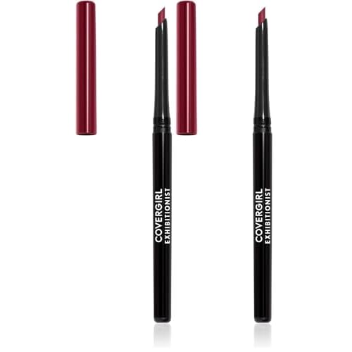 COVERGIRL Exhibitionist Lip Liner, Garnet Red 225, 0.012 Ounce (Pack of 2)