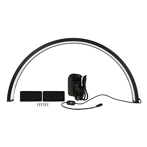 Half Moon Nail Desk Lamp, 35W 28 Inch LED Table Lamp for Nails, Nails Art Arc Table Lamp, Adjustable Brightness and Color Temperature, for Manicure, Tattoo, Lash, HEAYZOKI0W7T4VG3SD