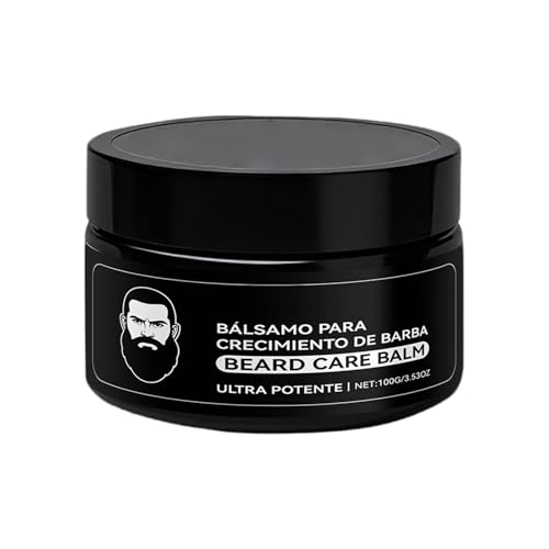 Estimulante Para de Barba, B?lsamo de Crecimiento Ultra Potente, 3.53 oz Barba Crema, Beard Growth Balm, Moisturizes & Strengthens Beard