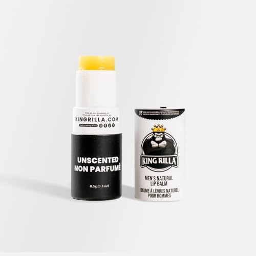 King Rilla Organic Lip Balm for Men ? USDA Certified, Natural, Hydrating & Soothing ? Vegan, Cruelty-Free, Eco-Friendly Lip Care with Organic Ingredients (All Mix Lips Balm 04 Pack)