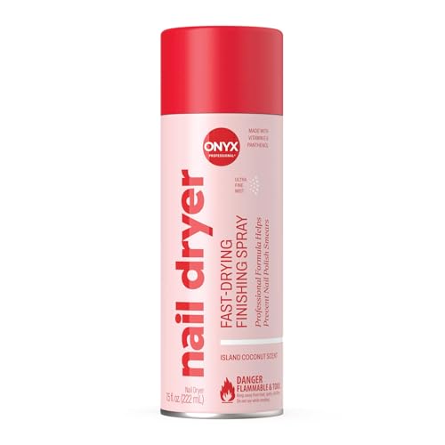 Onyx Professional Nail Polish Dryer, 7.5 oz - Rapid Drying, Fast Drying Spray, Salon Style Results Nail Dryer