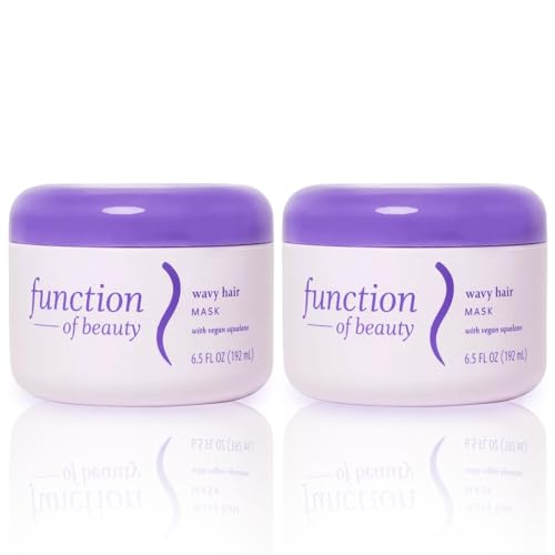 Function of Beauty Hair Mask for Wavy Hair - Sulfate-Free Deep Conditioning Hair Mask for Natural Wavy Texture & Restores Shine - Lightweight, Anti-Frizz & Prevents Breakage with Vegan Squalane