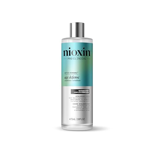 Nioxin Age Defense Conditioner for Aging Hair | Strengthening & Moisturizing Conditioner with Hyaluronic Acid | Against Breakage | Paraben, Sulfate & Silicone-Free | Daily Use