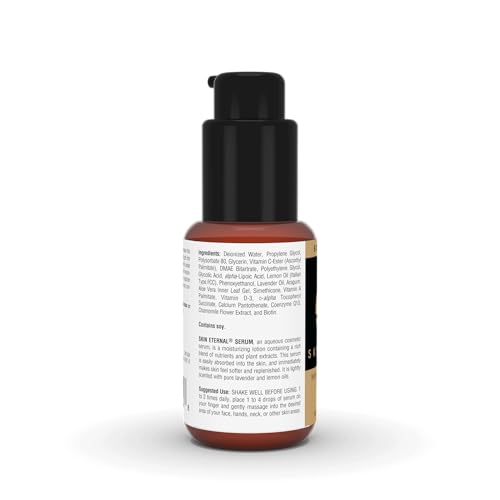 Source Naturals Skin Eternal Serum - Moisturizing Lotion with C-Ester, DMAE, & Liopic Acid- 1.7 Fluid oz