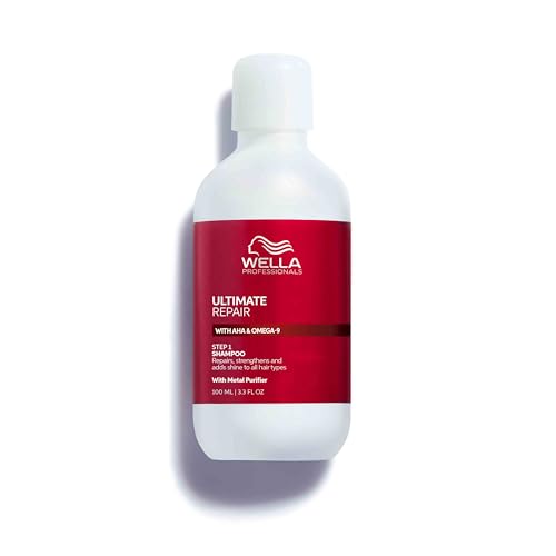 Wella Professionals ULTIMATE REPAIR Shampoo for Damaged Hair | Repairs, Strengthens, & Moisturizes with AHA & Omega-9 | For All Hair Types