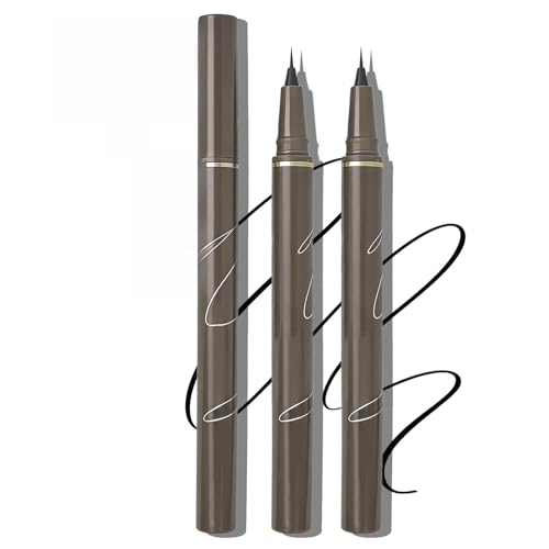 Ultra Fine Liquid Eyeliner Pencils- Slim Felt Tip for Precise Eye Lines, Waterproof, Smudge Proof & Quick-Drying, Winged Liner and Inner Corner. Long Lasting All Day Makeup, Smooth & Lightweight.