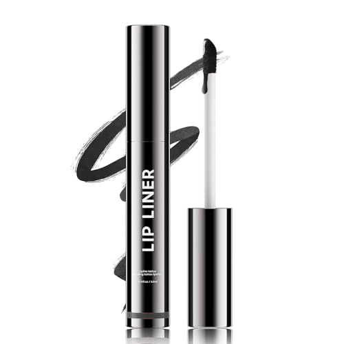 Lip Stain Peel Off - Lip Liner Womens Day Gifts for Women Mom Wife, Lip Gloss Gift for Women Matte Finish Vegan & Cruelty-Free, Highly-Pigmented for Create A Natural Lip Color (Black)
