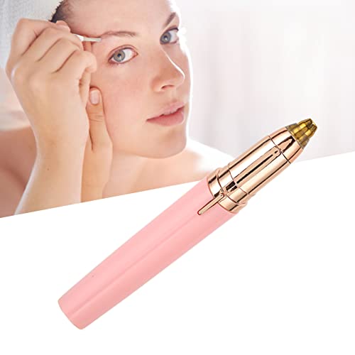 ZJchao Nose Hair Trimmer For Women, Waterproof Rechargeable with LED Light Facial Hair Removal Tools Eyebrow Trimmer For Women Facial Hair Remover with Brush for Women Face Body Nose Ear