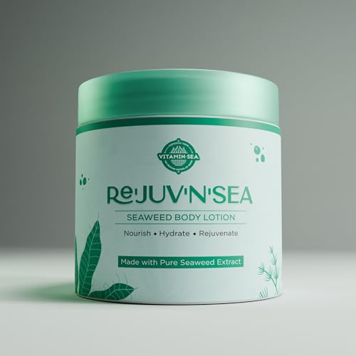VITAMINSEA Rejuvensea Seaweed Body Lotion, Triple Blend Maine Seaweed - Nourishing Moisturizers For All Type Skin with Vitamin E, Aloe Vera and Shea Butter, Made from Maine Coast Seaweed - 4 oz
