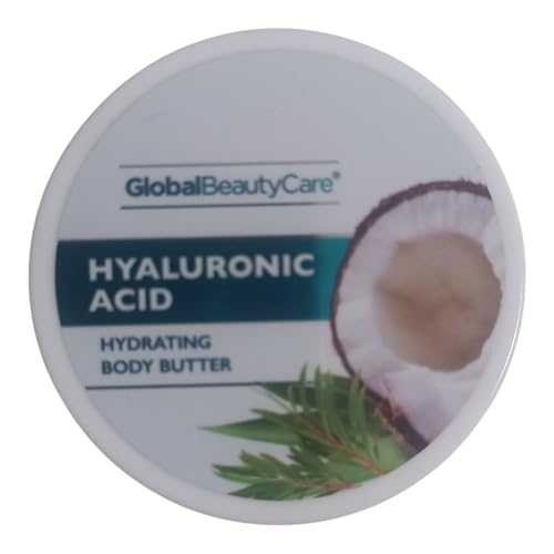 Hyaluronic Acid Hydrating Body Butter - Deep Moisturizing Cream With Coconut & Tee Tree For Men & Women- Nourishing, Fast-Absorbing Skincare For Dry Skin - 5 oz Jar