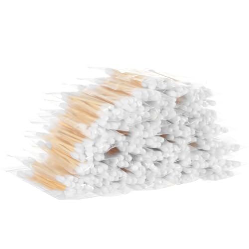 Demissle 240 Pack Cotton Swabs Travel Size, 10 Pcs Per Pack Individually Wrapped Cotton Swab Double Tipped Wooden Sticks for Ear Make up Hotel Toiletries Essentials Supplies