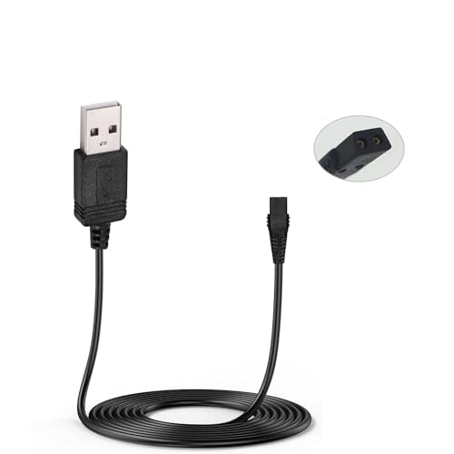 Replacement Wahl 9864SS Charger Charging Cord Compatible with Wahl Cordless Trimmer Model 9864, 9818A, 9899-100,5708, 7065 Wahl Pro Series Model 302601 Self-Cut Pro Model 3026122 Power Cord