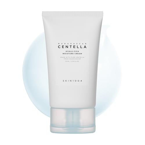 SKIN1004 Hyalu-Cica Moisture Cream, Face Moisturizer with Hyaluronic Acid, Centella Cream for Deep Hydration, Lightweight Nourishing Gel Moisturizer for Face, Korean Skin Care, 2.53 fl oz / 75ml