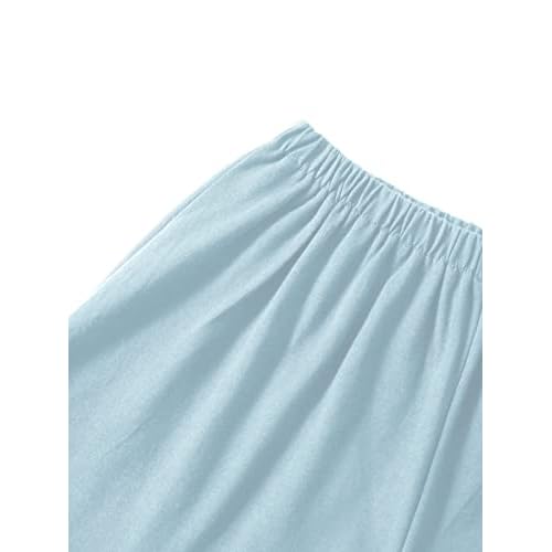 LYANER Women's Pajamas Set Heart Print Button Short Sleeve Shirt with Shorts Sleepwear PJs Set