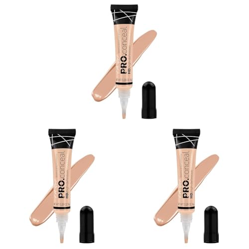 L.A. Girl Hd Pro Conceal, Buff, 0.28 Oz (Pack of 3)