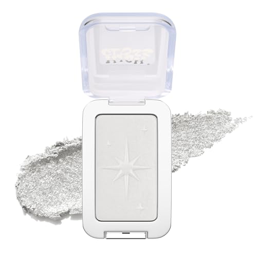 Highlighter Makeup Powder Palette£¬Glossy Face & Body£¬Shimmer Eye & Cheek Glow, Mini Beauty Bomb for Matte Cream & Glitter Essentials (B4 Diamond Galaxy)