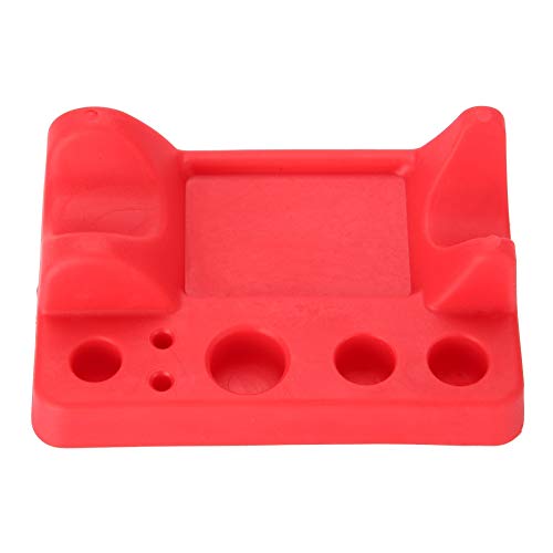 Tattoos Accessories, Tattoo Ink Holder, Tattoo Ink Cups stand, for Manual Pen, Color Cup, Cotton Swab, 9 X 6.5 CM, Red