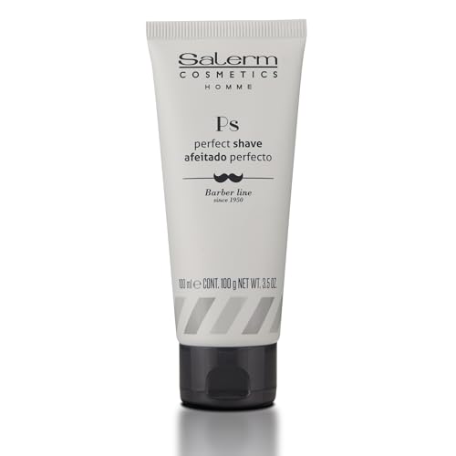 SALERM - Men's Shaving Gel - Perfect Shave Homme Barber Line - Transparent Gel for a Perfect Shave - Calms and Hydrates the Skin - Helps Reduce and Delay Hair Growth