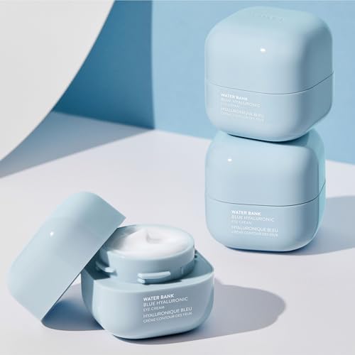 LANEIGE Water Bank Blue Hyaluronic Eye Cream: Hydrating Eye Treatment with Niacinamide & Caffeine to Brighten, Nourish, & Reduce Puffiness