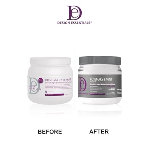 Design Essentials Rosemary & Mint Stimulating Super Moisturizing Conditioner for Dry, Thick, or Brittle Hair; Sulfate-Free, Stimulates Scalp, Moisturizes Hair, 32 Oz