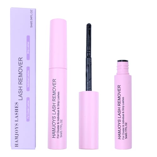 Cluster Lash Glue Remover Quick-Dissolving False Eyelash Remover for Easy Removing Lash Bond and Seal Safe Formula Lash Extension Clusters Remover 5ml Cluster Eyelash Extensions Remover