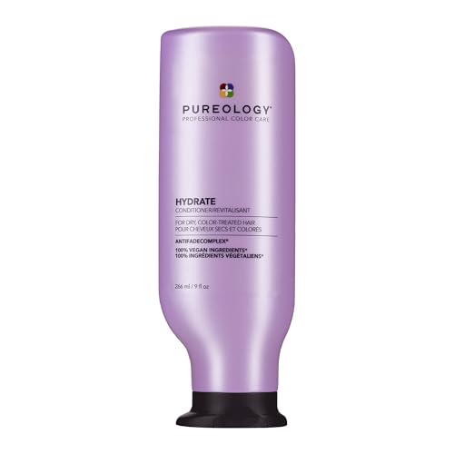 Pureology Hydrate Conditioner - For Dry or Color Treated Hair, Nourishing Conditioner to Restore Moisture and Seal in Hydration, Vegan